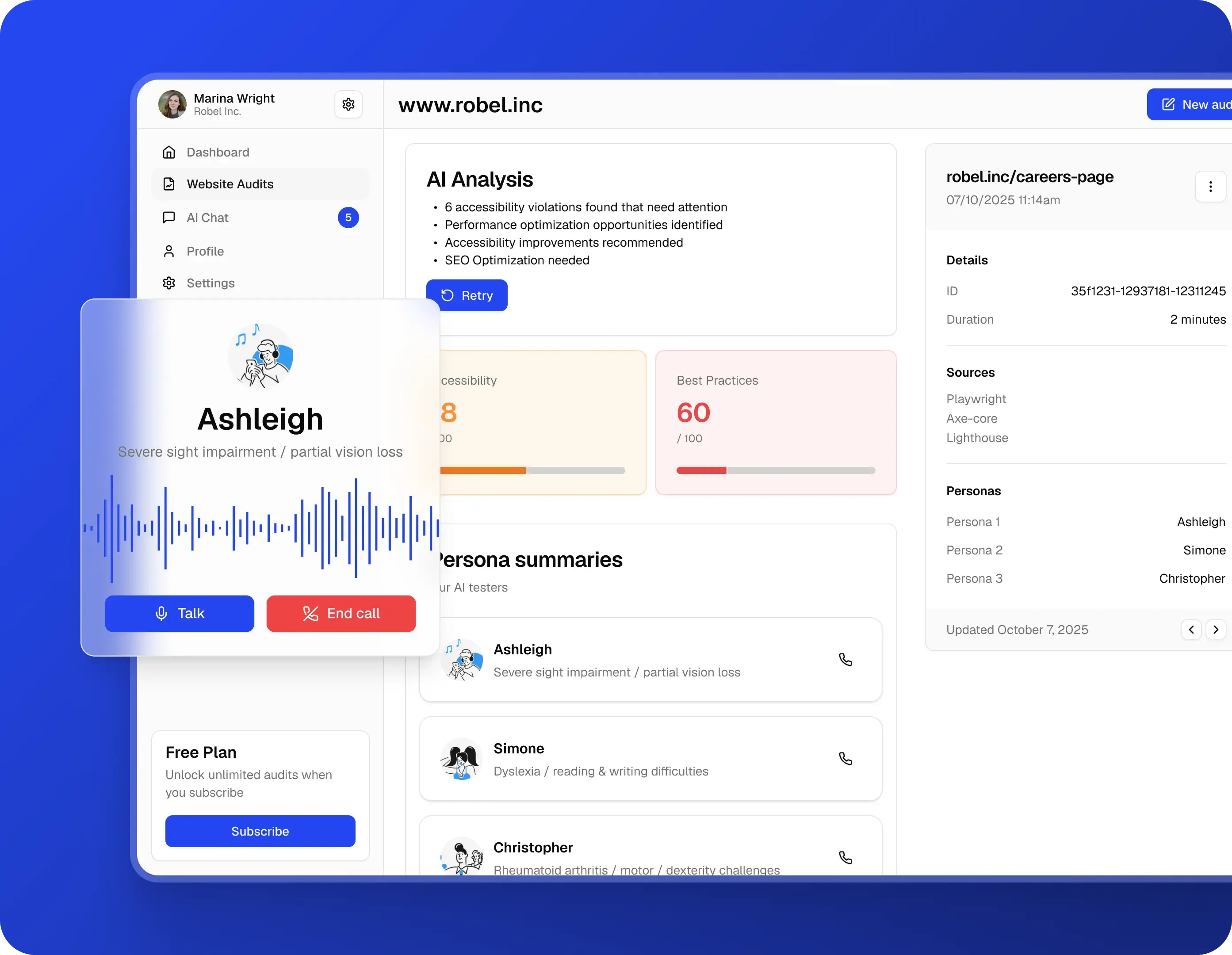 A small snapshot of the CollectivAlly web app
